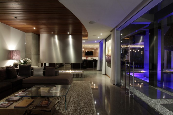 Urban Oasis living room, Mexico City, designed by Sage Architecture