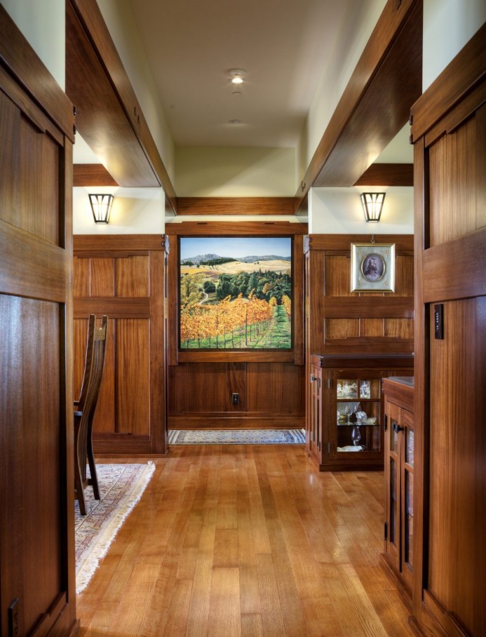 Craftsman home hallway