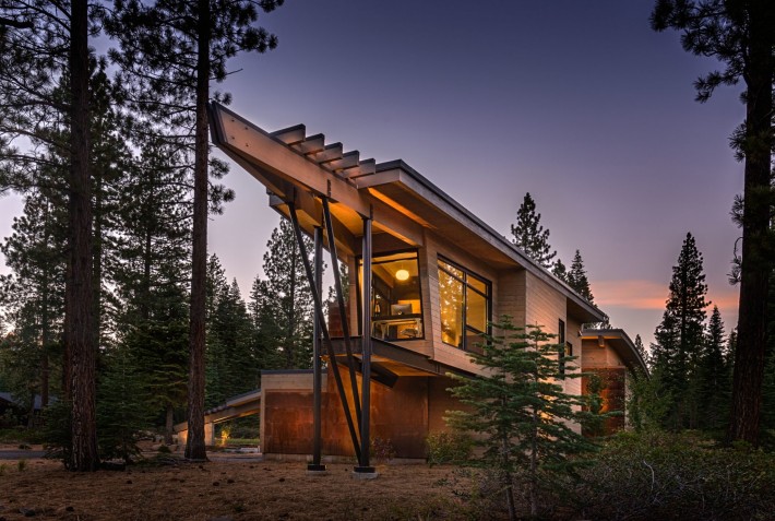 Prow of Sage Flight House, Truckee, CA by Sage Architecture