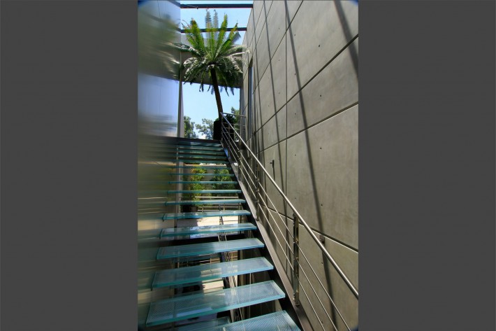 Urban Oasis stairs, Mexico City, designed by Sage Architecture